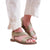 Front - Where´s That From Womens/Ladies Studio Threaded Faux Leather Wide Strap Flat Sandals