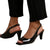 Front - Where´s That From Womens/Ladies Square Toe Mid Heel High Heels