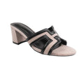 Front - Where´s That From Womens/Ladies Drama Cut Out PU Wide Block Heel Sandals