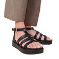 Front - Where´s That From Womens/Ladies Dubai Platform Extra Wide Gladiator Sandals