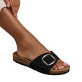 Front - Where´s That From Womens/Ladies Sequoia Buckle Single Strap Flat Sandals