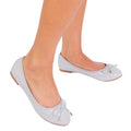 Front - Where´s That From Girls Truth Glitter Slip-on Ballerina Flats