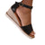 Front - Where´s That From Womens/Ladies Dusk Buckle PU Ankle Strap Wedge