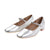 Front - Where´s That From Womens/Ladies Minsk PU Buckle Detail Wide Low Heel Ballet Shoes