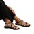 Front - Where´s That From Womens/Ladies Montana Studded PU Gladiator Sandals