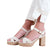 Front - Where´s That From Womens/Ladies Volume Suede Crossover Strap Wide Platform Block High Heels