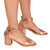 Front - Where´s That From Womens/Ladies Emani Strappy Faux Leather Peep Toe Mid High Block Sandals