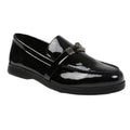 Front - Where´s That From Womens/Ladies Monaco Patent Leather Metal Detail Loafers