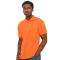 Orange - Back - Absolute Apparel Mens Precision Polo Shirt