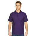 Purple - Back - Absolute Apparel Mens Precision Polo Shirt