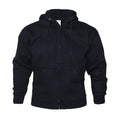 Navy - Front - Absolute Apparel Mens Zip Thru Hood