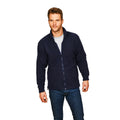 Navy - Back - Absolute Apparel Mens Brumal Full Zip Fleece