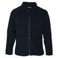 Navy - Front - Absolute Apparel Mens Brumal Full Zip Fleece