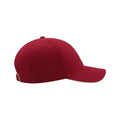 Burgundy - Side - Atlantis Liberty Sandwich Heavy Brush Cotton 6 Panel Cap