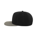 Black-Grey - Side - Atlantis Snap Back Flat Visor 6 Panel Cap