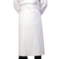 White - Front - BonChef 36 Inch Chef-Bar Apron