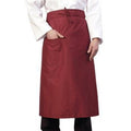 Burgundy - Front - BonChef 36 Inch Chef-Bar Apron