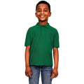 Forest Green - Front - Casual Classic Childrens-Kids Polo