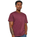 Maroon - Back - Casual Classic Mens Ringspun Tee