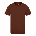 Chocolate - Front - Casual Classic Mens Ringspun Tee