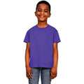 Purple - Front - Casual Classic  Childrens-Kids Ringspun Tee