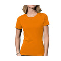 Orange - Back - Stedman Womens-Ladies Classic Tee