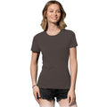 Dark Chocolate Brown - Back - Stedman Womens-Ladies Classic Tee