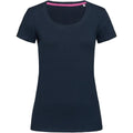 Blue - Front - Stedman Womens-Ladies Claire Crew Neck Tee