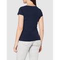 Blue - Side - Stedman Womens-Ladies Claire Crew Neck Tee