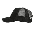 Black-Black - Side - Atlantis Rapper Destroyed 5 Panel Weathered Trucker Cap (Pack of 2)