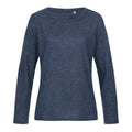 Marina Blue Melange - Front - Stedman Womens-Ladies Stars Crew Neck Knitted Sweater