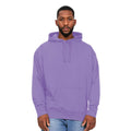 Lilac - Front - Casual Classics Mens Ringspun Cotton Hoodie