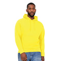 Yellow - Front - Casual Classics Mens Ringspun Cotton Hoodie