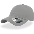 Light Grey - Side - Atlantis Unisex Adult Curved Twill Baseball Cap