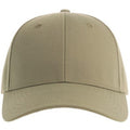 Khaki - Front - Atlantis Unisex Adult Joshua 6 Panel Cap