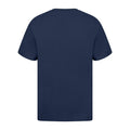 Navy - Back - Casual Classics Unisex Adult Ringspun Cotton Organic T-Shirt