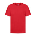 Red - Front - Casual Classics Unisex Adult Ringspun Cotton Organic T-Shirt