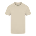 Sand - Front - Casual Classics Unisex Adult Ringspun Cotton Organic T-Shirt