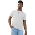 White - Side - Casual Classics Unisex Adult Ringspun Cotton Organic T-Shirt