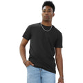 Black - Side - Casual Classics Unisex Adult Ringspun Cotton Organic T-Shirt