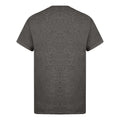 Charcoal - Back - Casual Classics Unisex Adult Ringspun Cotton Organic T-Shirt