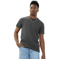 Charcoal - Side - Casual Classics Unisex Adult Ringspun Cotton Organic T-Shirt