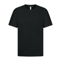 Black - Front - Casual Classics Unisex Adult Ringspun Cotton Organic T-Shirt