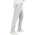 Heather Grey - Front - Casual Classics Mens Blended Core Split Hem Tall Jogging Bottoms