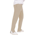 Ecru - Front - Casual Classics Mens Blended Core Split Hem Tall Jogging Bottoms