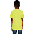 Cyber Yellow - Back - Casual Classics Childrens-Kids Original Tech T-Shirt