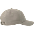 Grey - Side - Atlantis Unisex Adult Dad Sustainable 6 Panel Baseball Cap