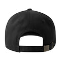 Black - Back - Atlantis Unisex Adult Dad Sustainable 6 Panel Baseball Cap