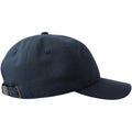 Navy - Side - Atlantis Unisex Adult Dad Sustainable 6 Panel Baseball Cap