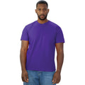 Purple - Front - Casual Classics Unisex Adult Original Tech T-Shirt